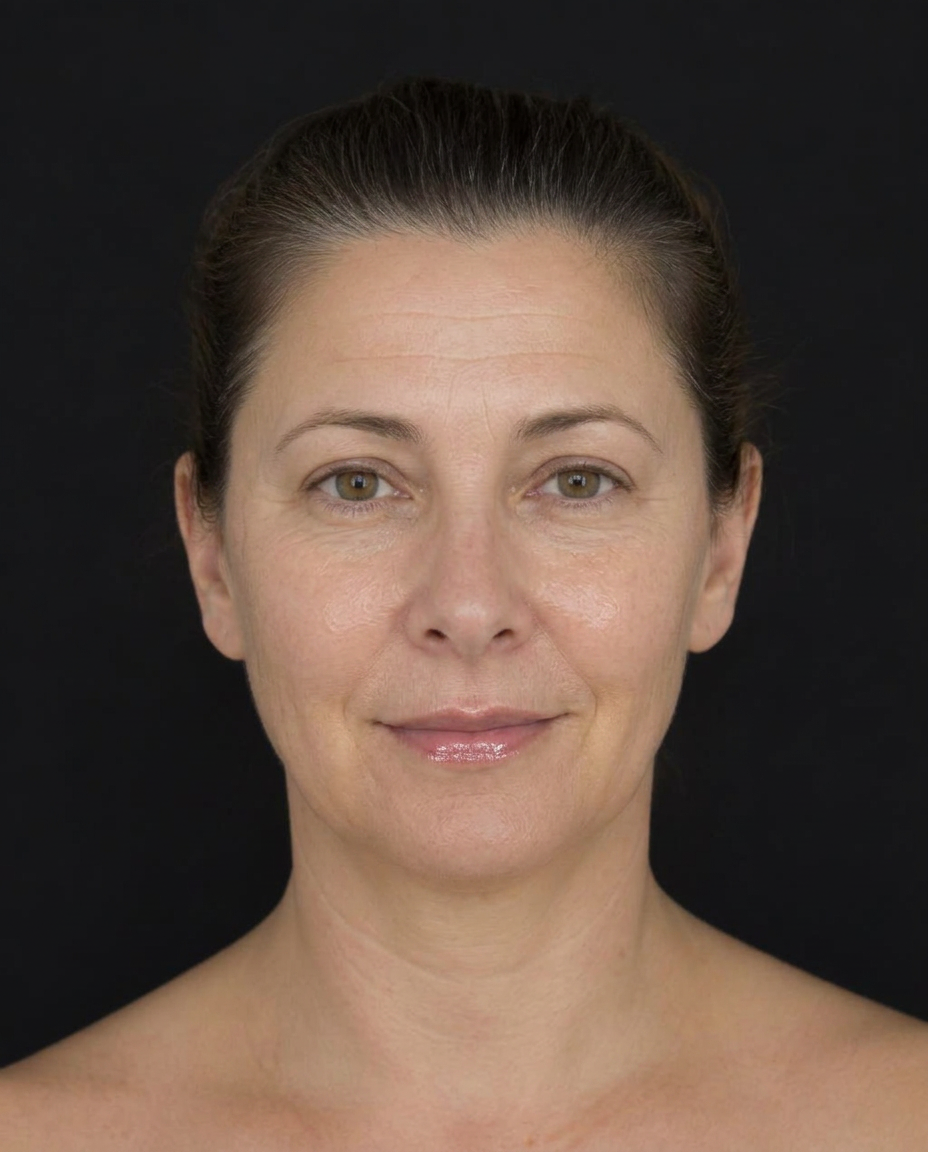 Example patient after photo, four weeks after a Botox and filler treatment